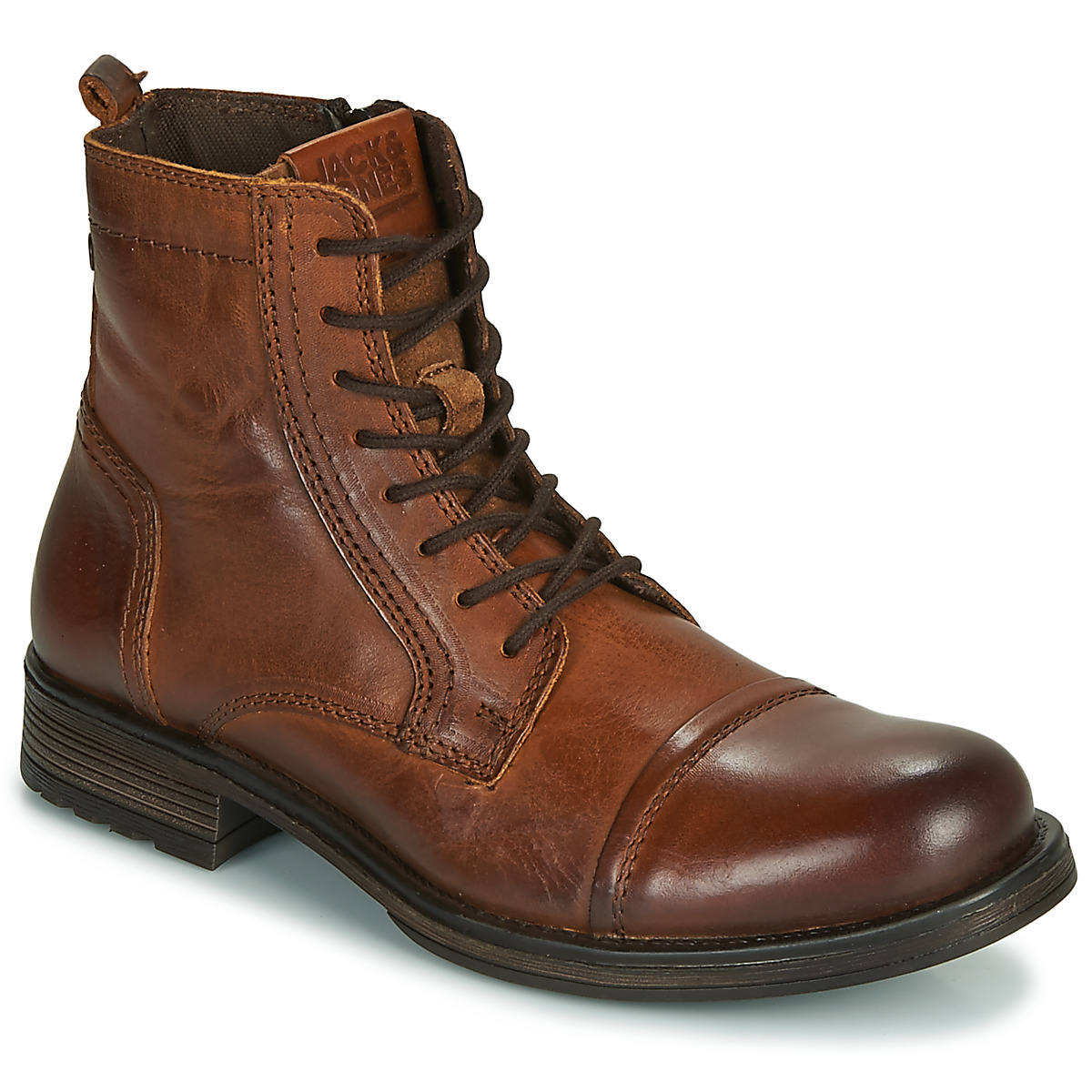 Jack & Jones – JFW RUSSEL LEATHER – Cognac