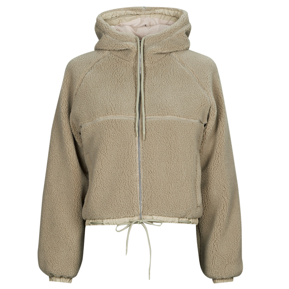 Superdry – CODE SL BORG ZIP THRU – Explorer Sand