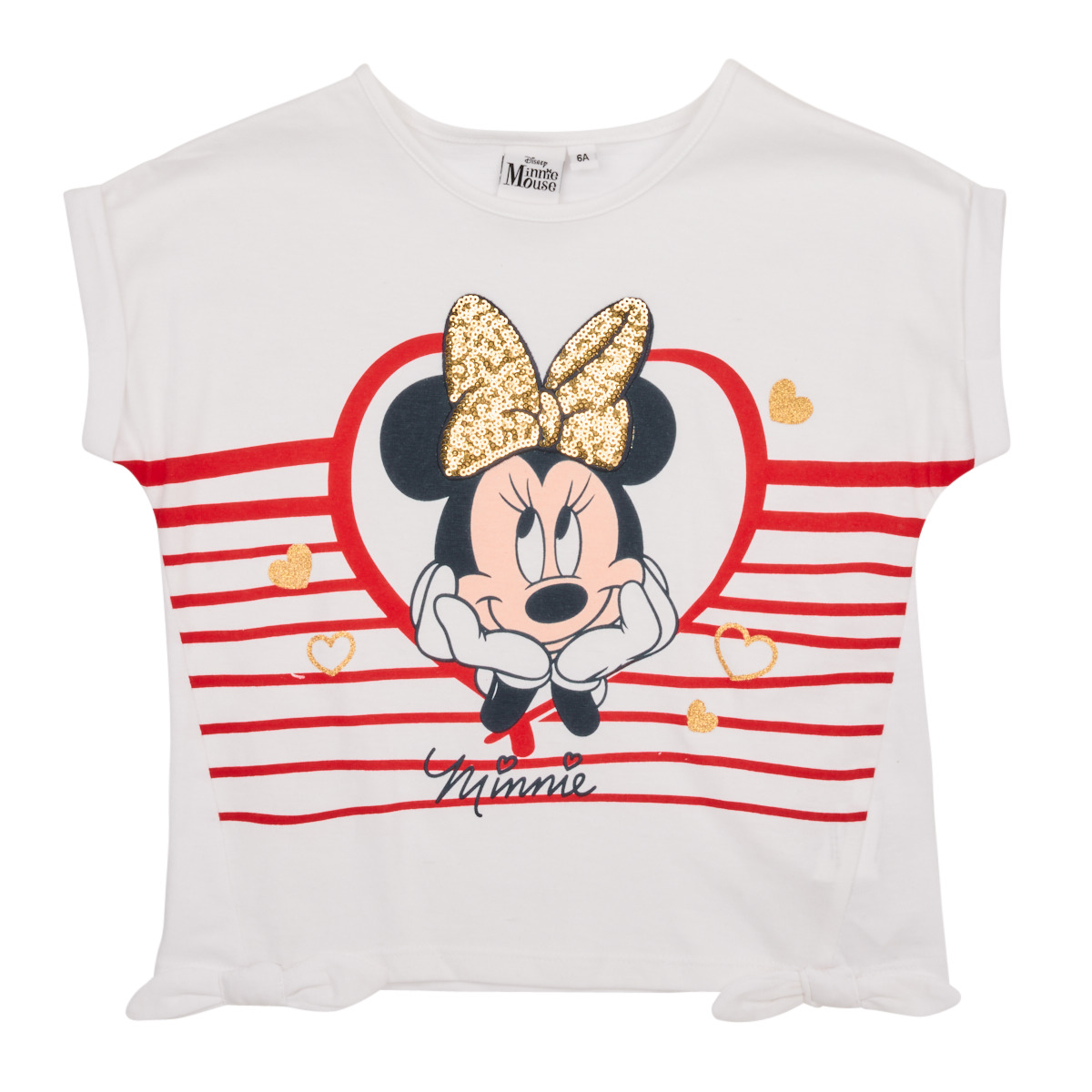 TEAM HEROES  – T-SHIRT MINNIE – Blanc