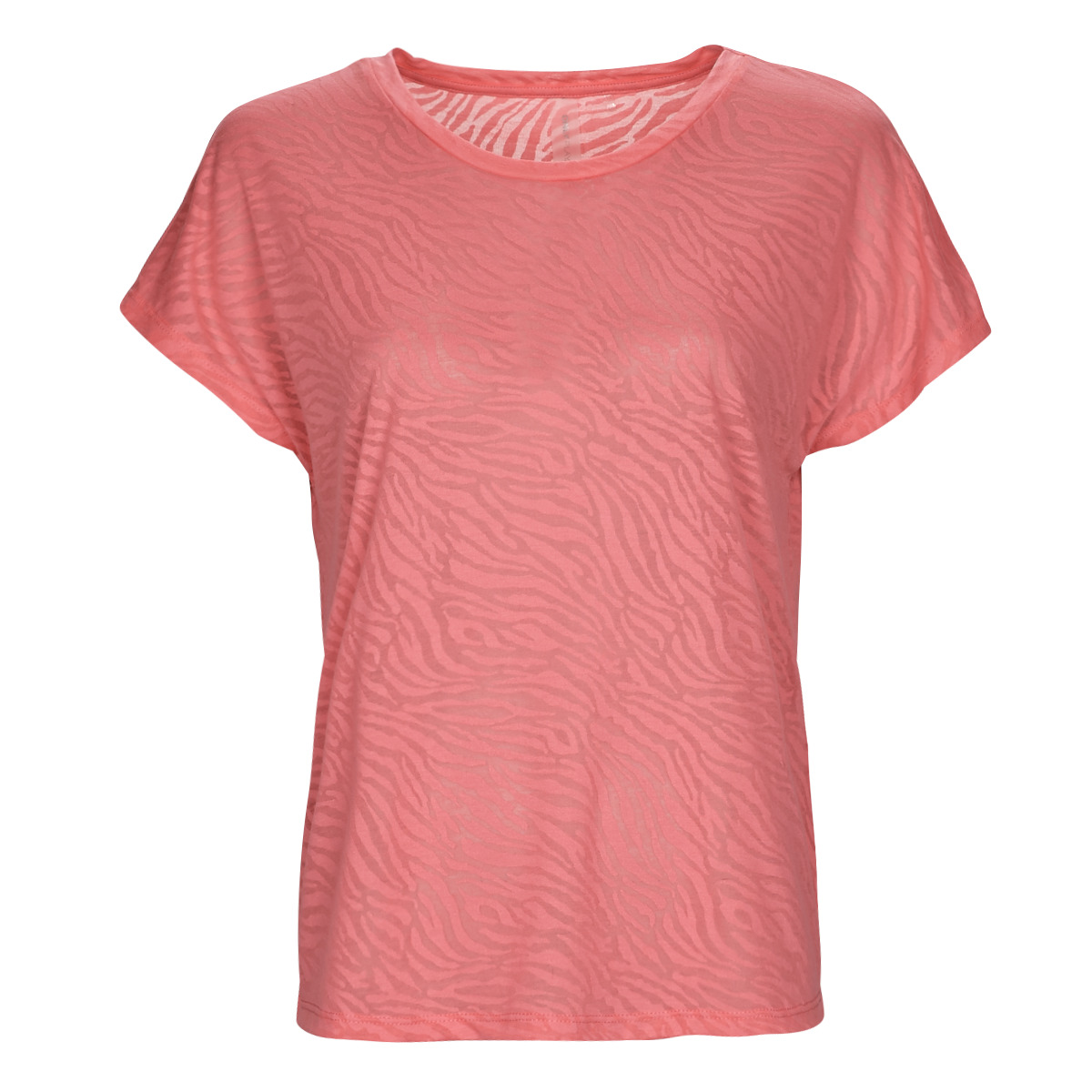 Only Play – ONPJIES LOOSE BURNOUT SS TEE – Corail