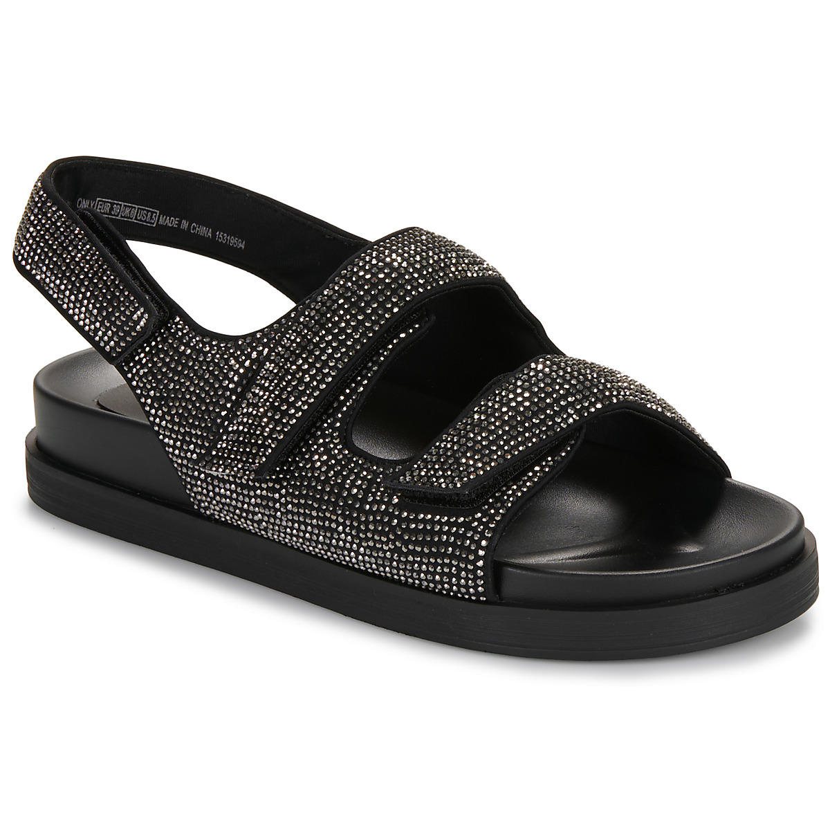 Only – ONLMINNIE-13 BLING SANDAL – Noir