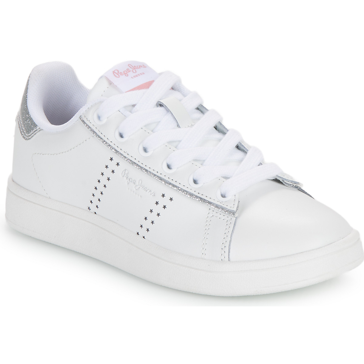 Pepe jeans – PLAYER GLOW G – Blanc / Argent