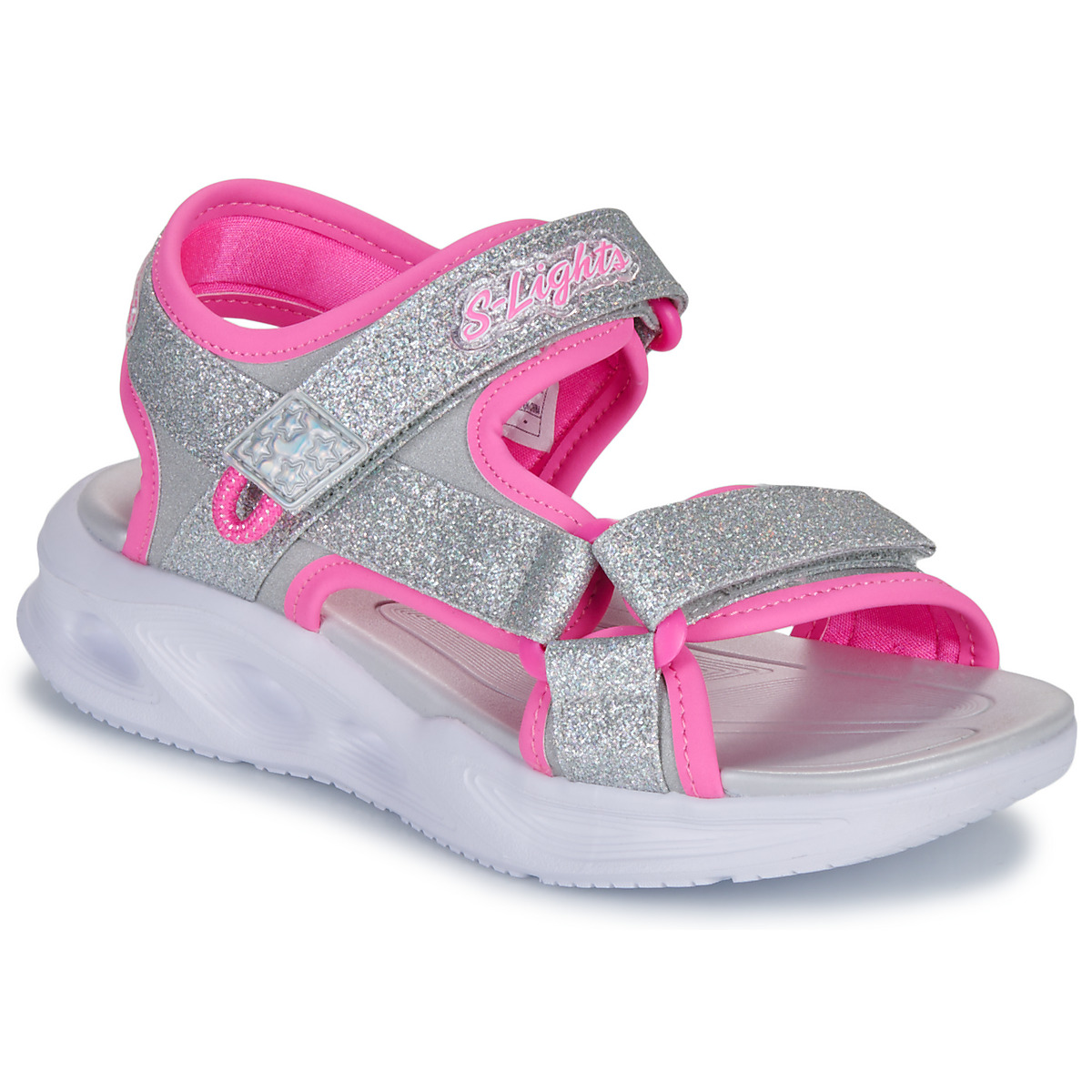 Skechers – S-LIGHT: SOLA GLOW SANDAL – Rose / Argenté