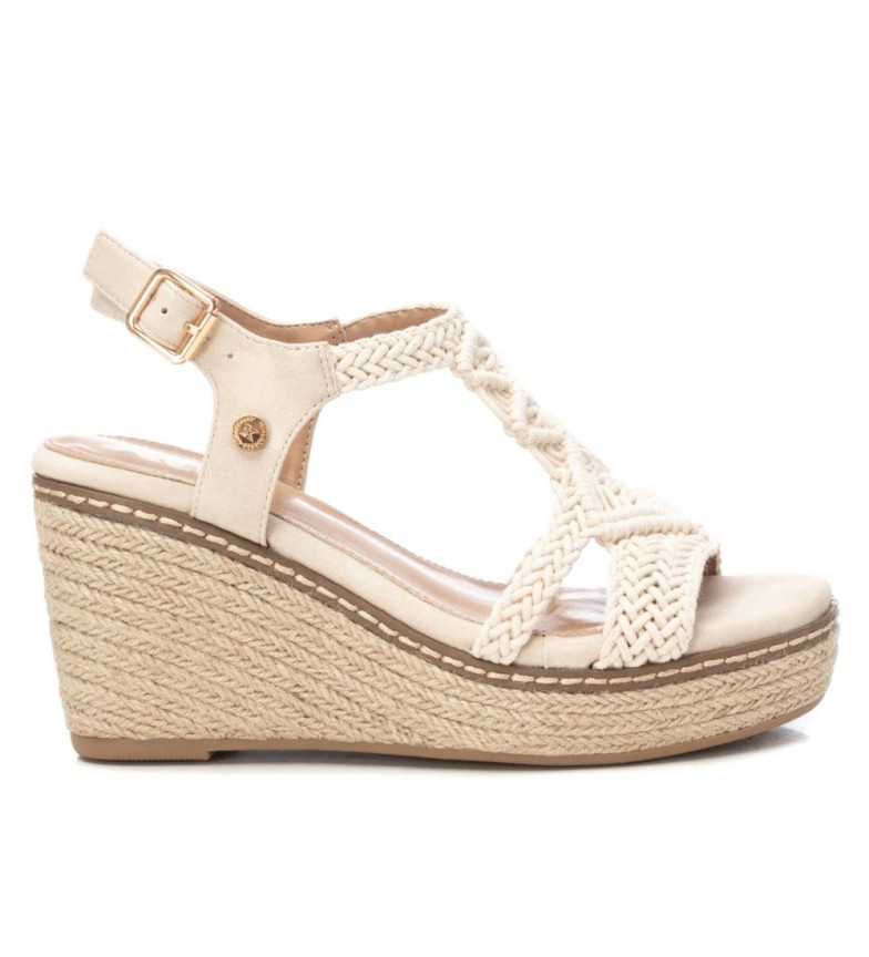 SANDALES 142834 OFF-WHITE -HAUTEUR 8CM WEDGE 3087996