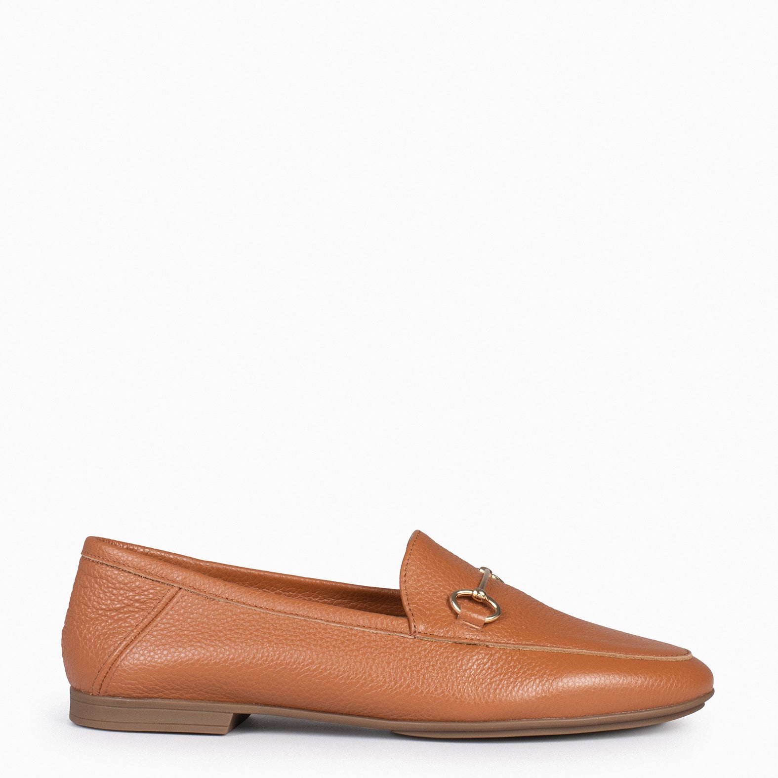 STYLE – Mocassins en cuir souple CAMEL