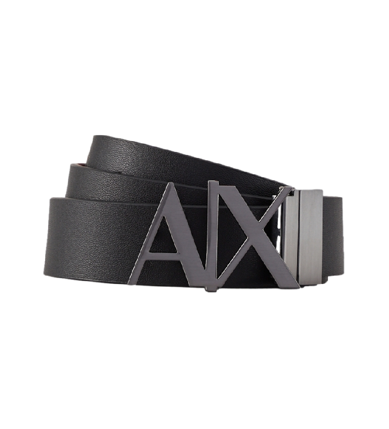 CEINTURE EN CUIR NOIR, MARINE 3105966