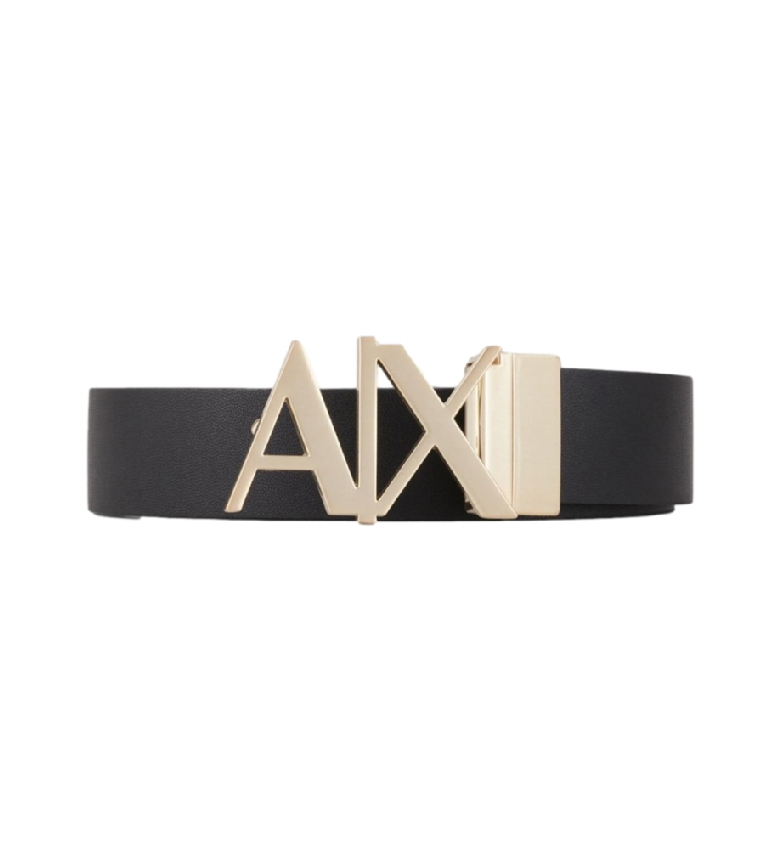 CEINTURE EN CUIR NOIR, MARINE 3105827