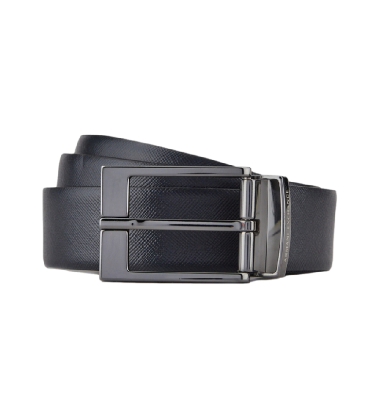 CEINTURE EN CUIR MARINE, GRIS 3105845