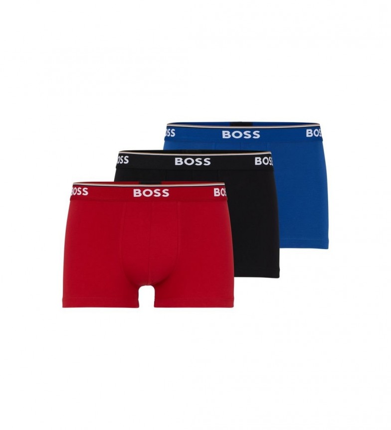 PACK 3 BOXERSTRUNK BLEU, ROUGE, NOIR 2942165