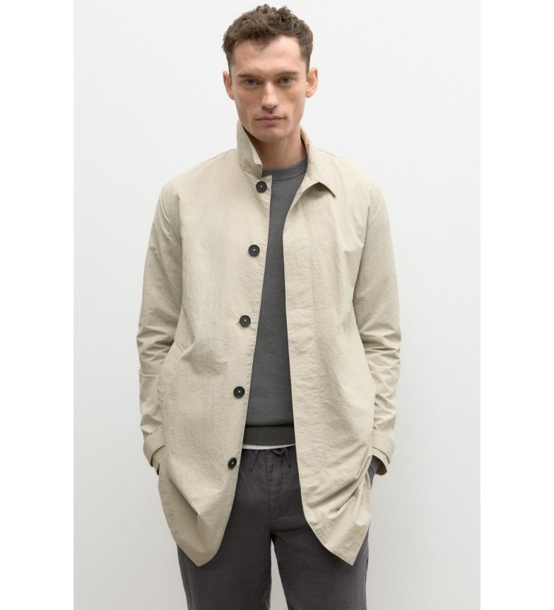 VESTE IMPERMÉABLE BERALDIALF HOMME SABLE BLANC 3023423