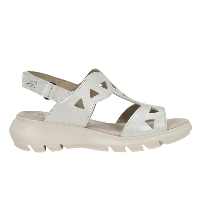 SANDALES EN CUIR F1657 BLANC 3022965