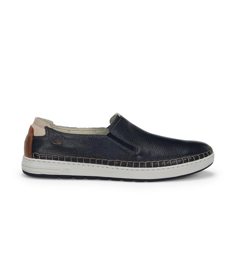 LESTER LEATHER LOAFERS NAVY 3022942