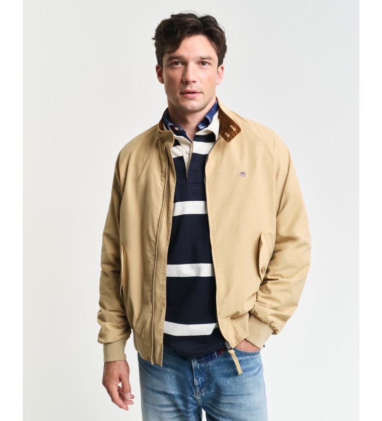 VESTE HARRINGTON EN COTON BEIGE 3223696