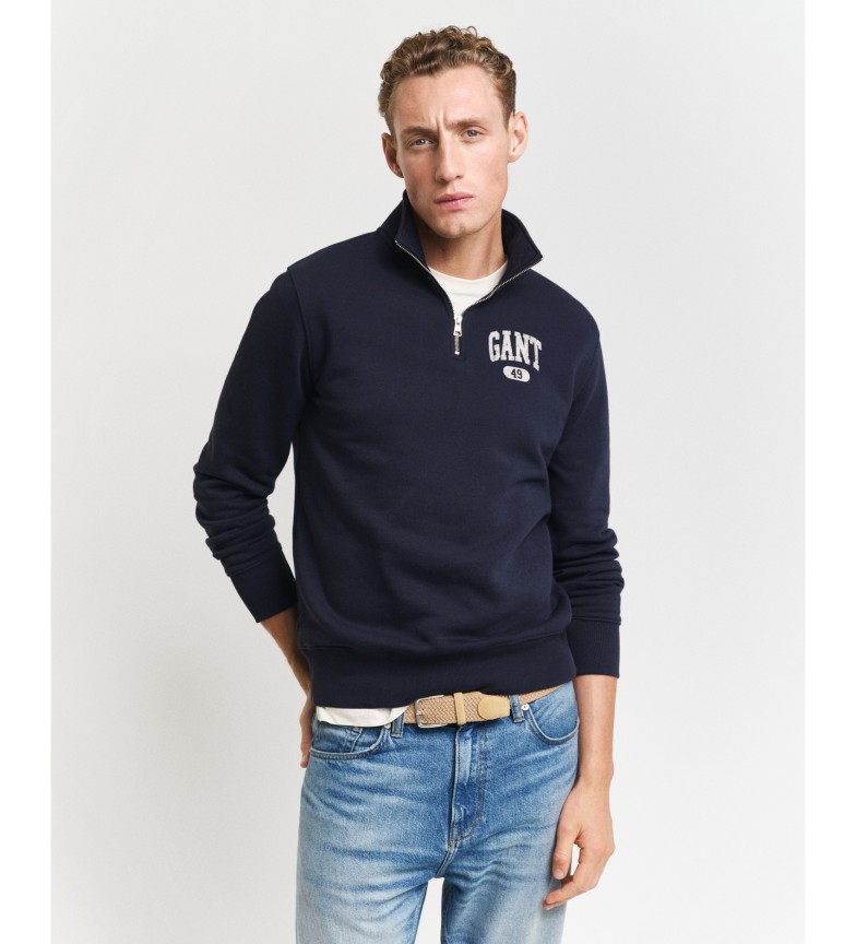 SWEATSHIRT SEMI-ZIPPÉ AVEC MOTIF ARCH NAVY 49 3223380