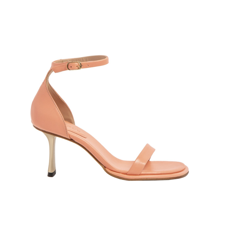 SANDALES EN CUIR S3193 ALBANA ROSE – HAUTEUR DU TALON 8CM 3083799