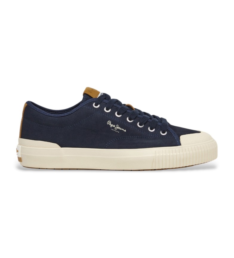 BASKETS EN CUIR BEN NAVY 3231163