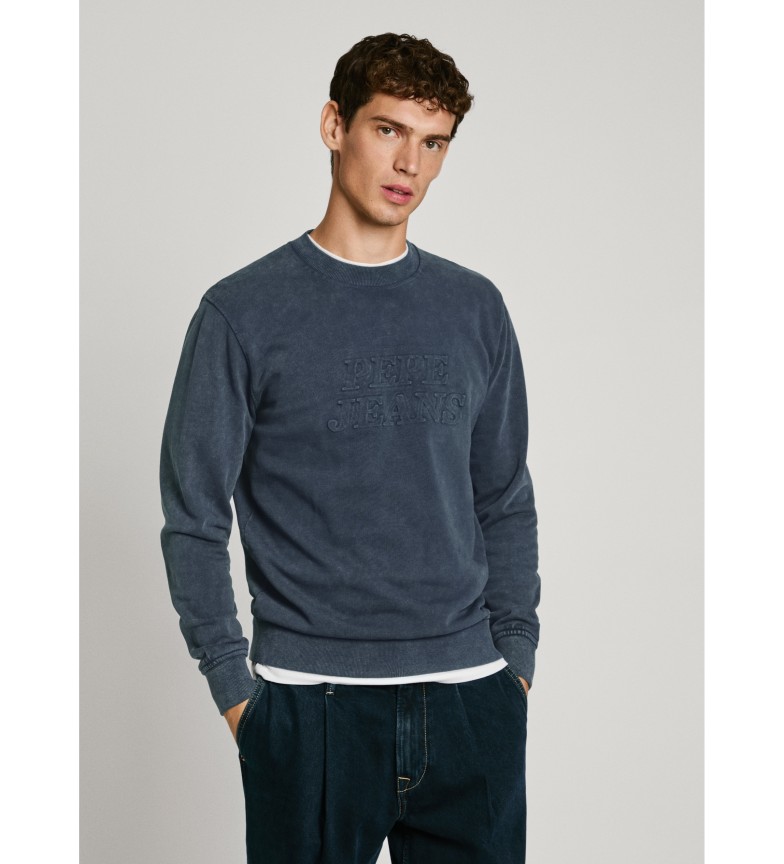 SWEAT-SHIRT DARIUS CREW BLEU 3229262