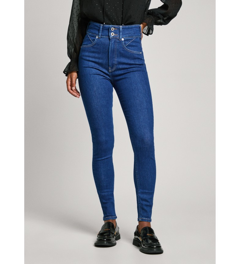 JEAN BLEU SUPER SKINNY À TAILLE HAUTE ET COUPE SKINNY 3230165