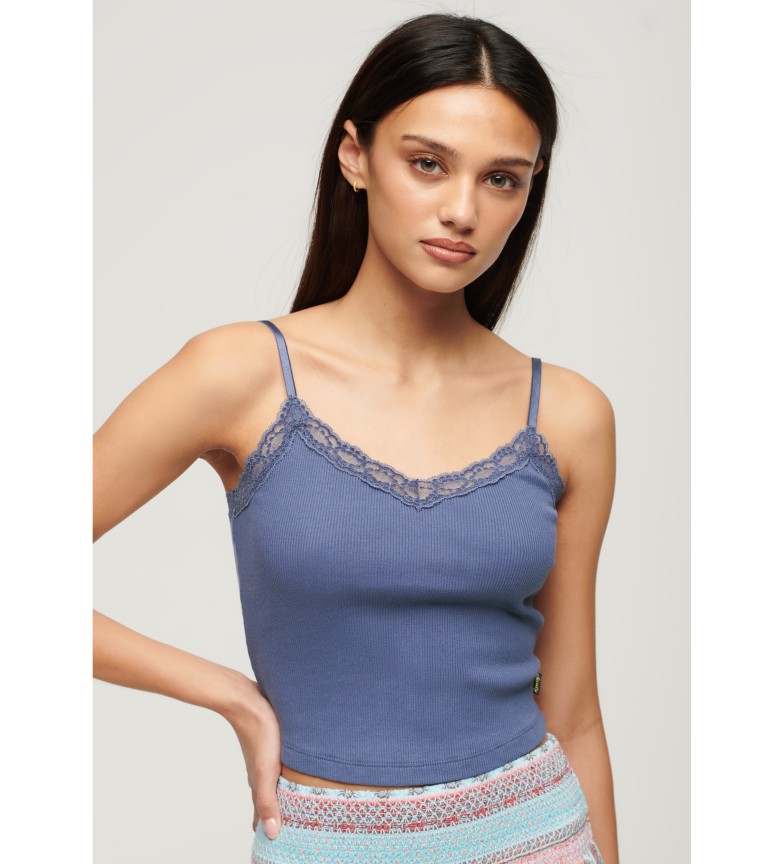 ATHLETIC ESSENTIAL SHORT SLEEVELESS TOP BLUE 3133629