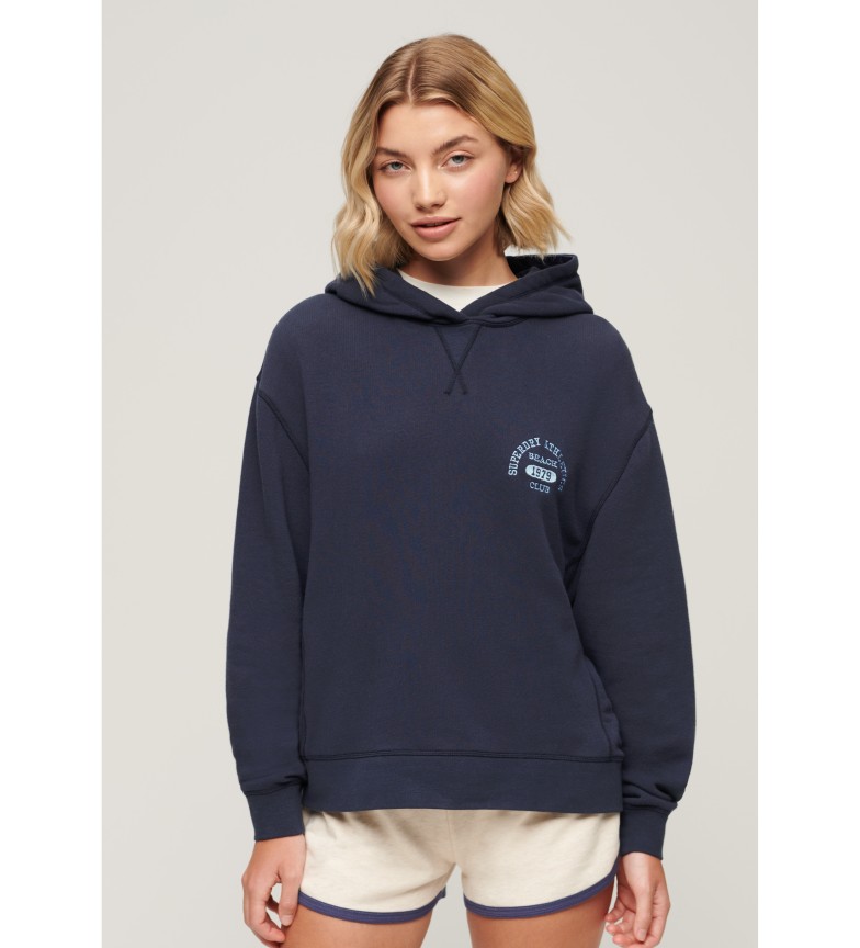 ATHLETIC ESSENTIAL HOODIE MARINE 3132995