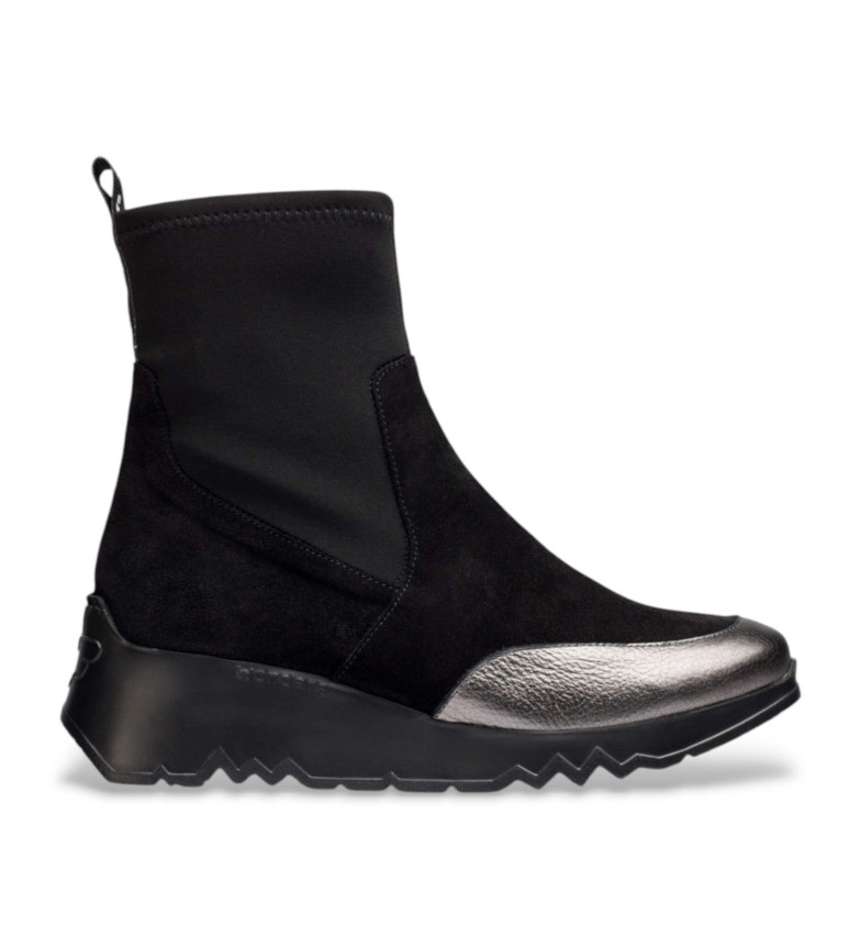 BOTTINES EN CUIR SINGAPOUR NOIR 3215680