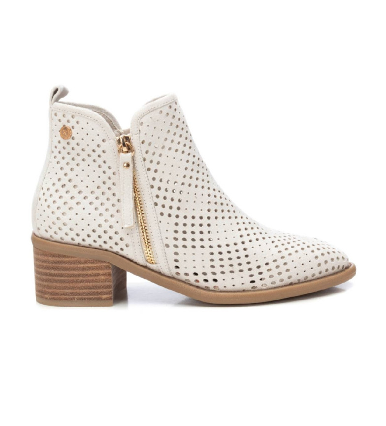 BOTTINES EN CUIR 143961 BLANC 3213277